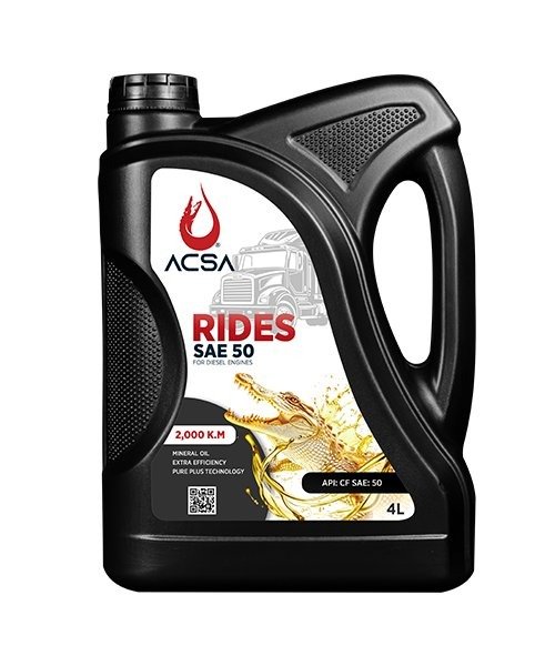 زيت محرك ديزل 4لتر (SAE 50)رايدس من أكسا